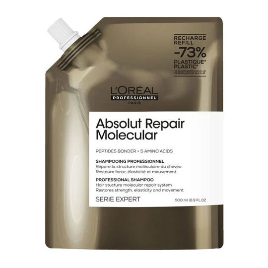 Shampoing Absolut Repair Molecular L’Oréal - vue face 500ml