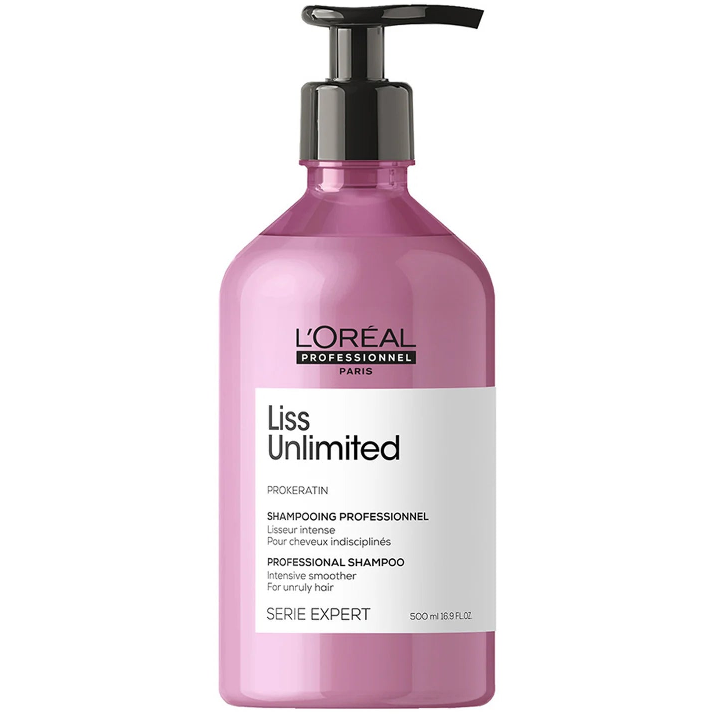 Shampoing Liss Unlimited L’Oréal - vue face 500ml