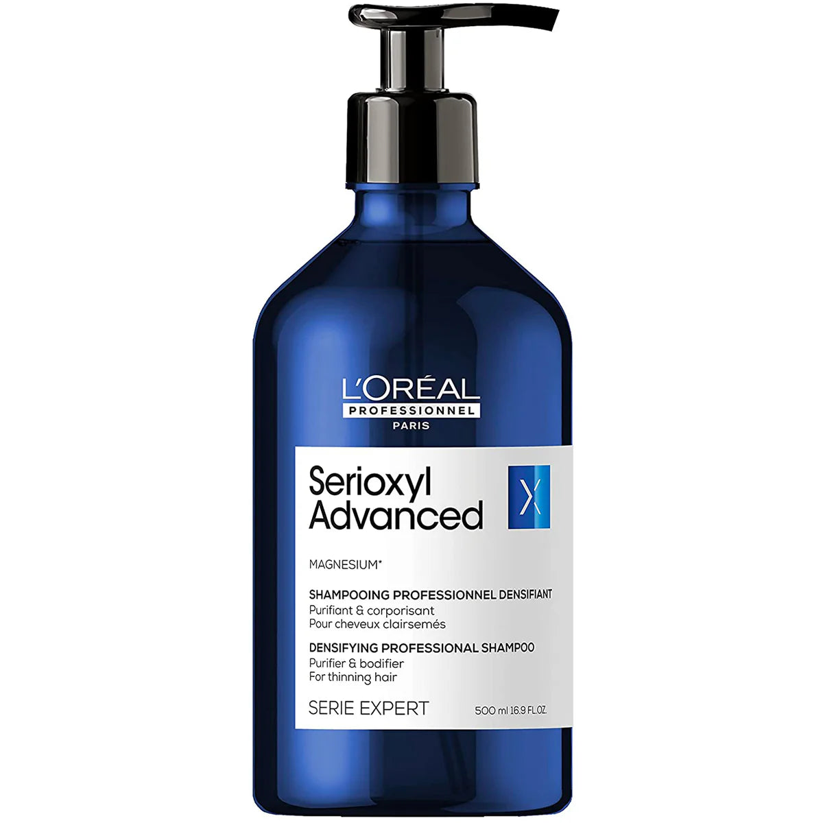 Shampoing Serioxyl Advanced L’Oréal - vue face 500ml