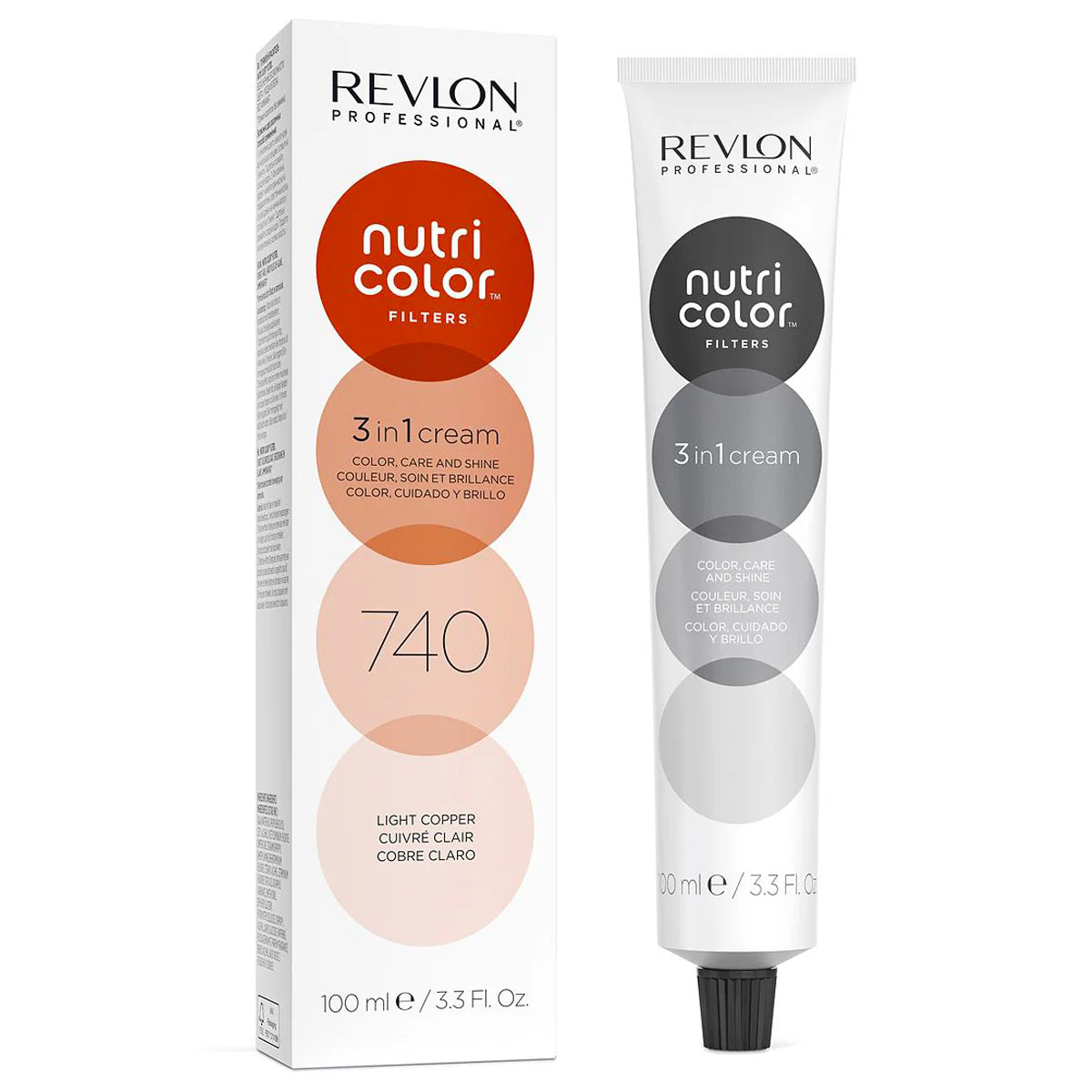 Soin repigmentant cuivré clair nutri color revlon - vue face 100ml
